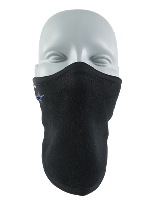 Black Polar Scarf with a Dallas Cowboys logo on a white background