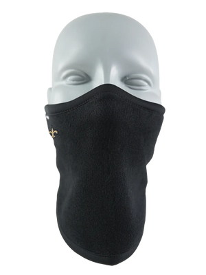 Black Polar Scarf with a Saints logo on a white background