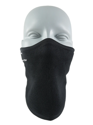 Black polar scarf with a Jets logo on a white background