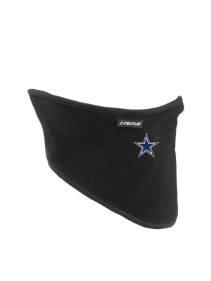 Black Polar Scarf with a Dallas Cowboys logo on a white background