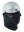 Black Neofleece Combo Scarf with a Texans logo on cheek area against a white background