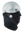 Black Neofleece Combo Scarf with a Steelers logo on cheek area against a white background