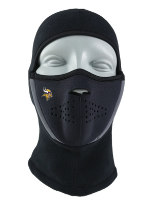 Black Magnemask Combo Clava with a Vikings logo on a white background