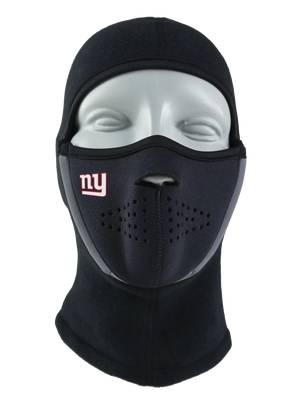 Black Magnemask Combo Clava with a Giants logo on cheek area against a white background