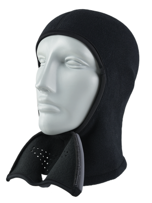 Black Magnemask Combo Clava with a Texans logo on the face area against a white background