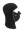 Black Magnemask Combo Clava with a Jets logo on cheek area against a white background