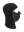 Black Magnemask Combo Clava with a Cardinals logo on cheek area against a white background