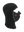 Black Magnemask Combo Clava with a Texans logo on the face area against a white background