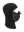 Black Magnemask Combo Clava with a Colts logo on cheek area against a white background