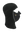 Black Magnemask Combo Clava with a Jaguars logo on cheek area against a white background