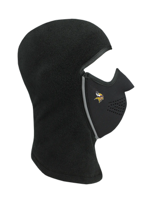 Black Magnemask Combo Clava with a Vikings logo on a white background