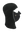 Black Magnemask Combo Clava with a Saints logo on the face area against a white background