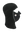 Black Magnemask Combo Clava with a Steelers logo on the face area against a white background