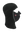 Black Magnemask Combo Clava with a 49ers logo on cheek area against a white background