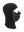 Black Magnemask Combo Clava with a Commanders logo on cheek area against a white background