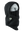 A black fleece hood with a drawstring closure and a Packers logo embroidered on the side, shown against a plain white background