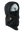 A black fleece hood with a drawstring closure and a Vikings logo embroidered on the side, shown against a plain white background.