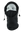 A black fleece hood with a drawstring closure and a Broncos logo embroidered on the side, shown against a plain white background