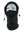 A black fleece hood with a drawstring closure and a Packers logo embroidered on the side, shown against a plain white background