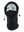 A black fleece hood with a drawstring closure and a Vikings logo embroidered on the side, shown against a plain white background.