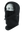 A black fleece hood with a drawstring closure and a Broncos logo embroidered on the side, shown against a plain white background