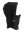 A black fleece hood with a drawstring closure and a Bills logo embroidered on the side, shown against a plain white background