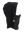 A black fleece hood with a drawstring closure and a Vikings logo embroidered on the side, shown against a plain white background.