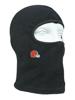 Black balaclava with a Browns logo on a white background