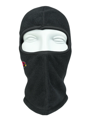 Black balaclava with a Cardinals logo on a white background