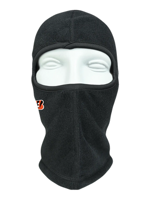 Black balaclava with a Bengals logo on a white background