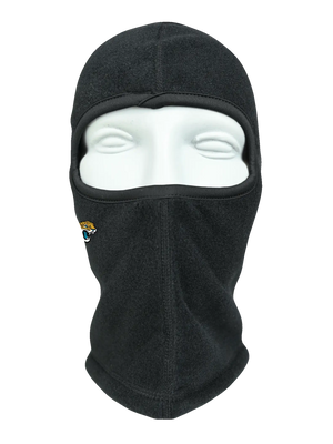 Black balaclava with a Jaguars logo on a white background