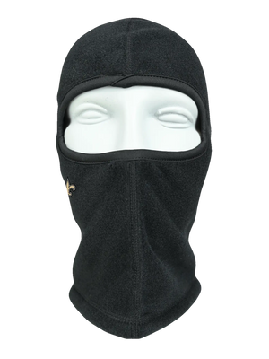 Black balaclava with a Saints logo on a white background