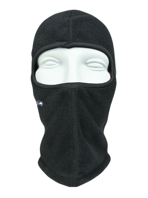 Black balaclava with a Seahawks logo on a white background