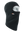 A black fleece balaclava mask featuring a Broncos logo on the side, shown against a plain white background.
