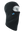 A black fleece balaclava mask featuring a Lions logo on the side, shown against a plain white background.