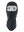 A black fleece balaclava mask featuring a Ravens logo on the side, shown against a plain white background.