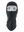A black fleece balaclava mask featuring a Panthers logo on the side, shown against a plain white background.
