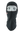 A black fleece balaclava mask featuring a Chiefs logo on the side, shown against a plain white background.