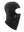 A black fleece balaclava mask featuring a Falcons logo on the side, shown against a plain white background.