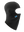 A black fleece balaclava mask featuring a Lions logo on the side, shown against a plain white background.
