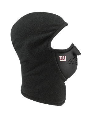 Black balaclava with a Giants logo on a white background