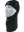 A black knit beanie with a white and blue Dallas Cowboys star logo on the forehead, displayed on a white mannequin head with a black fleece balaclava mask attached, against a plain white background.