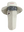 An Atlanta Falcons wide-brim bucket hat with an attached beige face shield, displayed on a mannequin head against a white background. The hat is tan with red and white team name branding on the front of the hat, and the Falcons logo is on the right cheek of the neck gaiter.