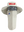 A Buffalo Bills tan sun hat with a matching face scarf, displayed on a mannequin head against a red background. Red 'Bills' text logo on the hat and Bills team logo on the right cheek of the neck gaiter.
