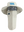 A Carolina Panthers tan sun hat with a matching face scarf, displayed on a mannequin head against a blue background. Blue 'Carolina Panthers' text logo on the hat and Panthers team logo on the right cheek of the neck gaiter.