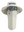 A New England Patriots tan sun hat with a matching face scarf, displayed on a mannequin head against a navy background. Navy 'Patriots' text logo on the hat and Patriots team logo on the right cheek of the neck gaiter.