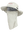 A light tan wide-brim sun hat with a matching neck gaiter and face shield, featuring 'ATLANTA FALCONS' printed on the front showing the left side of the product. The hat is displayed on a clear mannequin head against a plain white background.