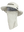 A beige Baltimore Ravens bucket hat with a built-in neck tube, displayed on a gray mannequin head against a white background.