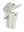 A beige Baltimore Ravens bucket hat with a built-in neck tube, displayed on a gray mannequin head against a white background.