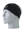 A black athletic headband with a red and black Atlanta Falcons logo on the forehead, displayed on a gray mannequin head against a white background.
